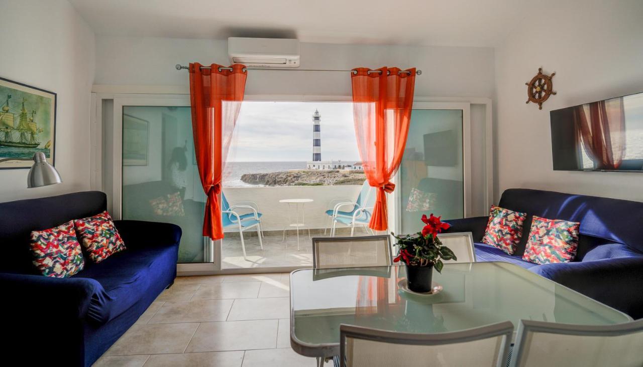 Vista Faro-Apartamento Con Balcon Que Mira Al Mar Cala en Bosc Exterior photo